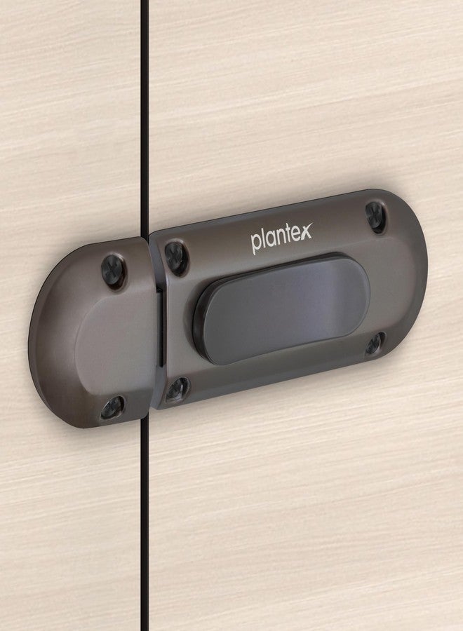 Plantex Latch Lock for Main Door/Heavy Duty Zinc Door Latch for Bathroom/Door Stopper/Baby Latch/Door Lock Latch for Home/Office/Bedroom - Pack of 1 (Satin Black) - Image 1